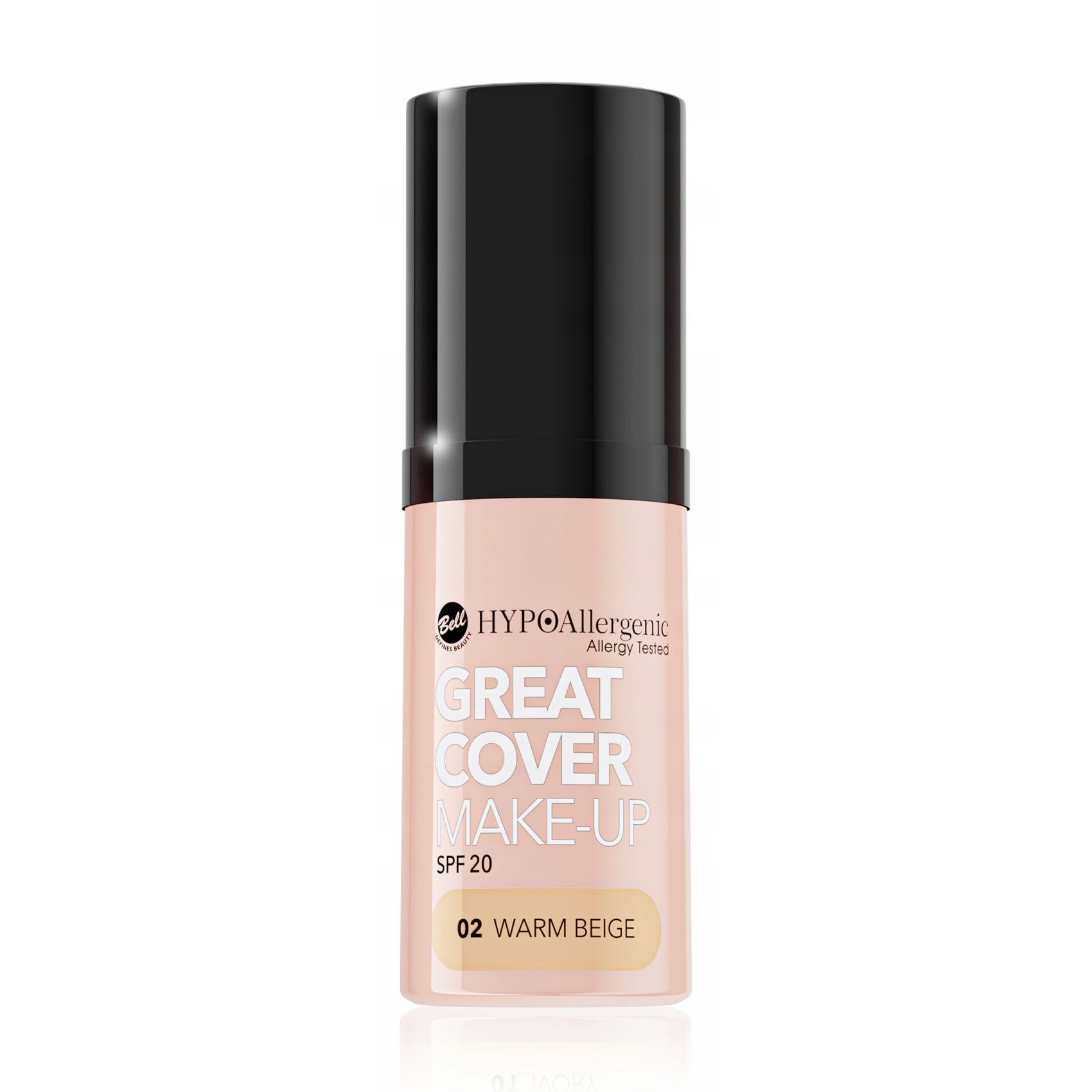 Тональний крем для обличчя Bell HypoAllergenic Great Cover Make-Up SPF 20, 02 Warm Beige, 20 г
