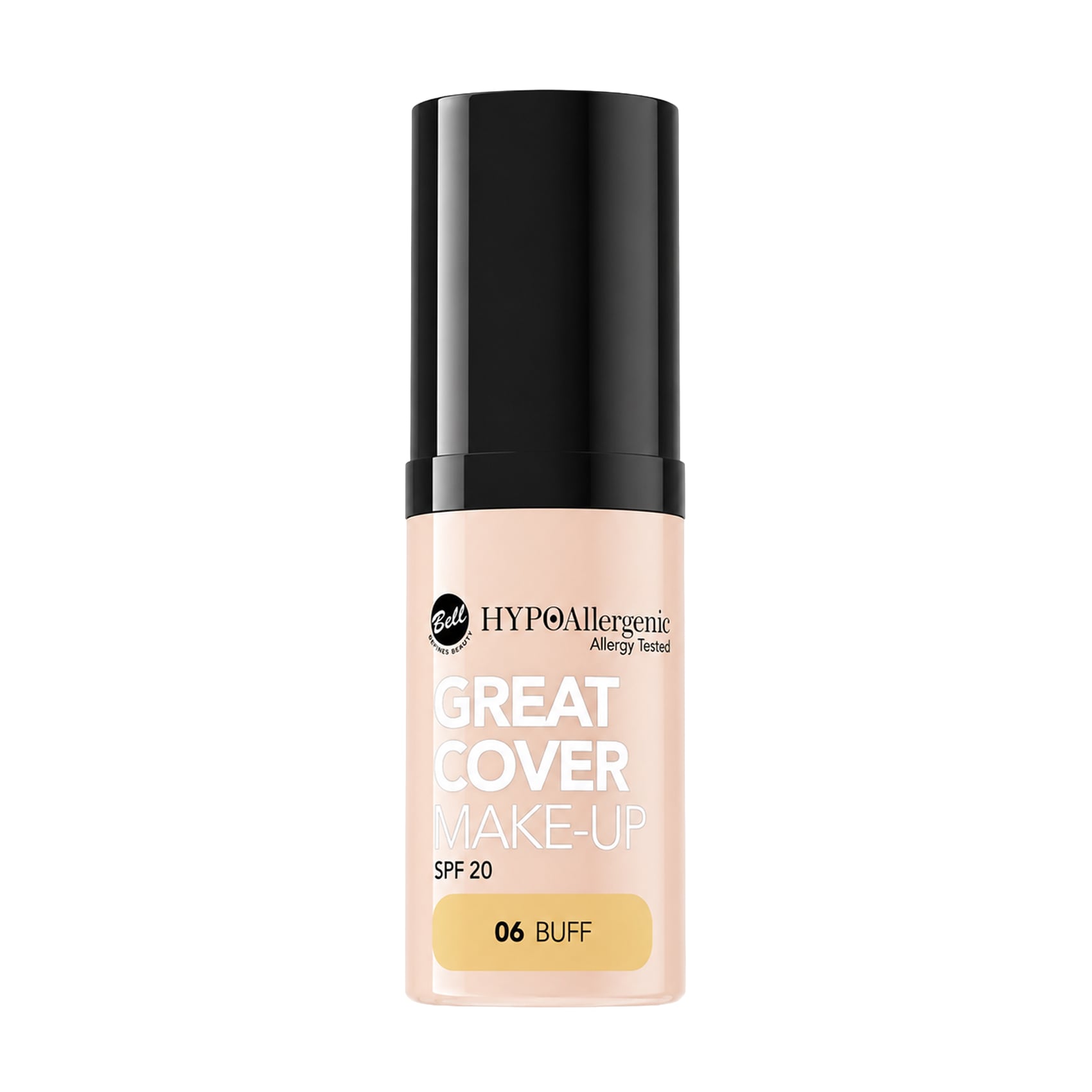 Тональний крем для обличчя Bell HypoAllergenic Great Cover Make-Up SPF 20, 06 Buff, 20 г